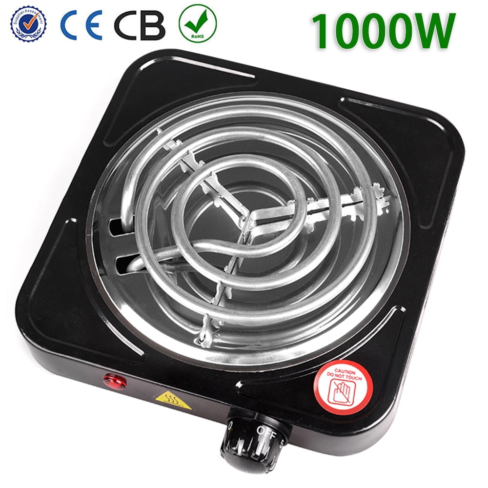 Autoez 2000W Electric Double Burner with 5 Level Temperature Control Portable Electric Stove for Home Dorm Office